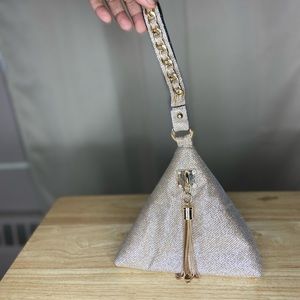 Gold Shimmer Pyramid Purse